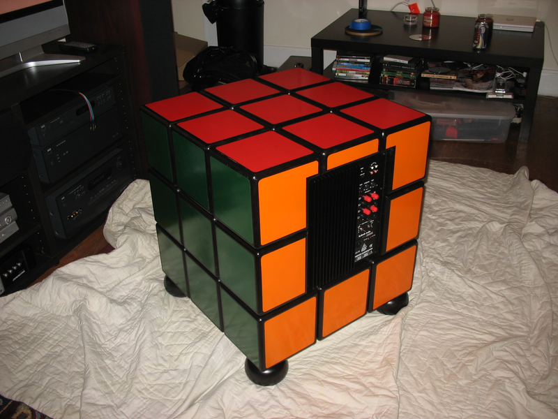 Illustration for article titled Build Your Own Rubik's Cube Subwoofer in 164 Easy Steps